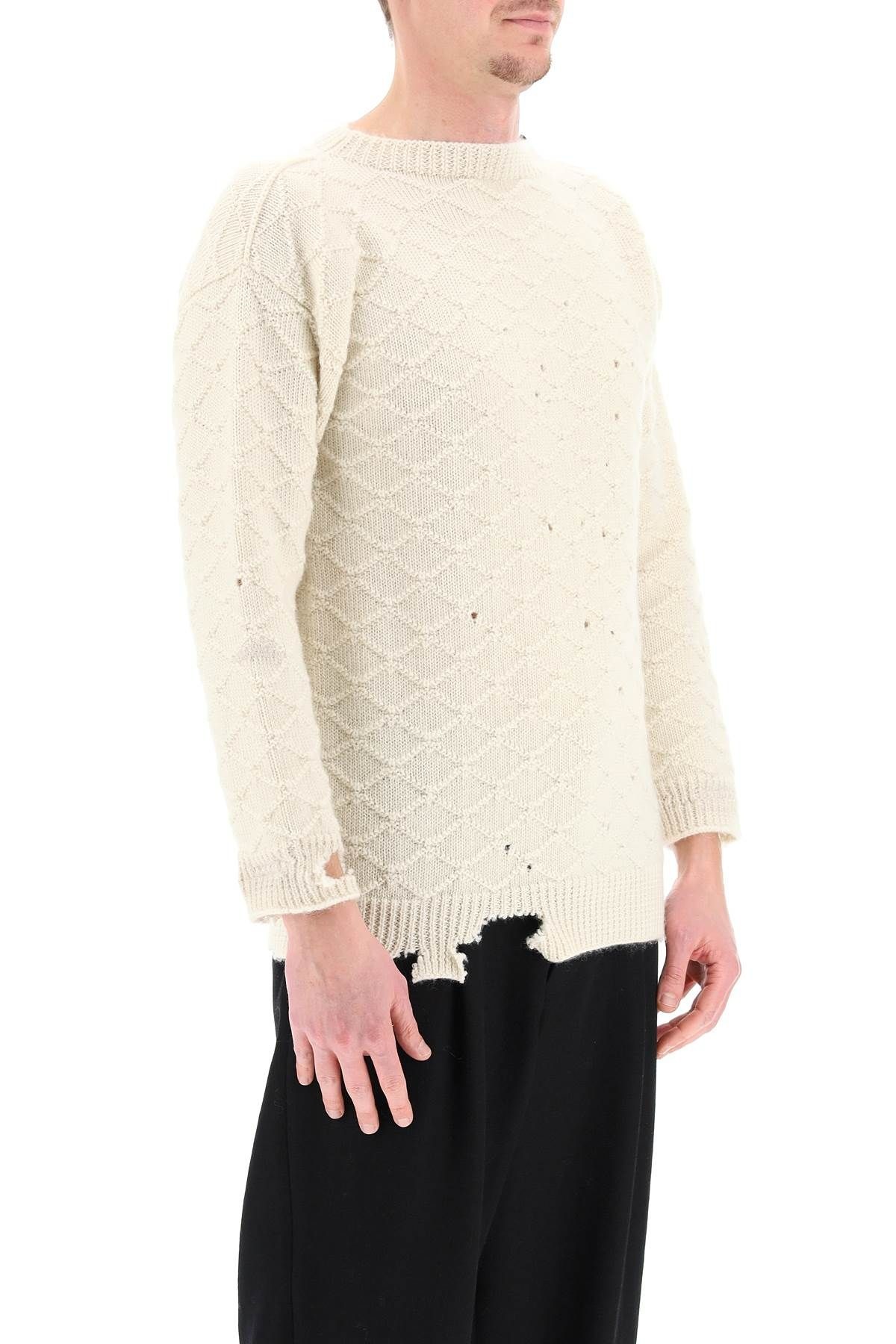 DISTRESSED WOOL SWEATER - 3