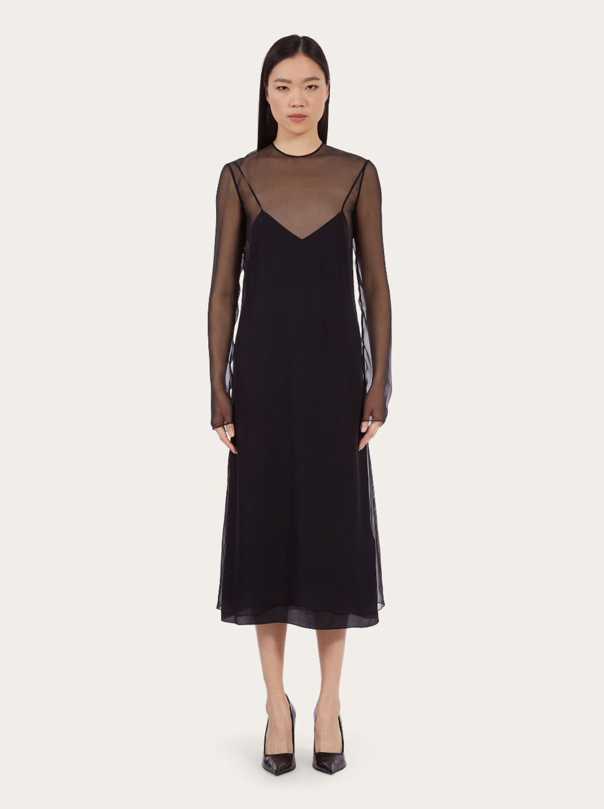 Layered silk dress - 5