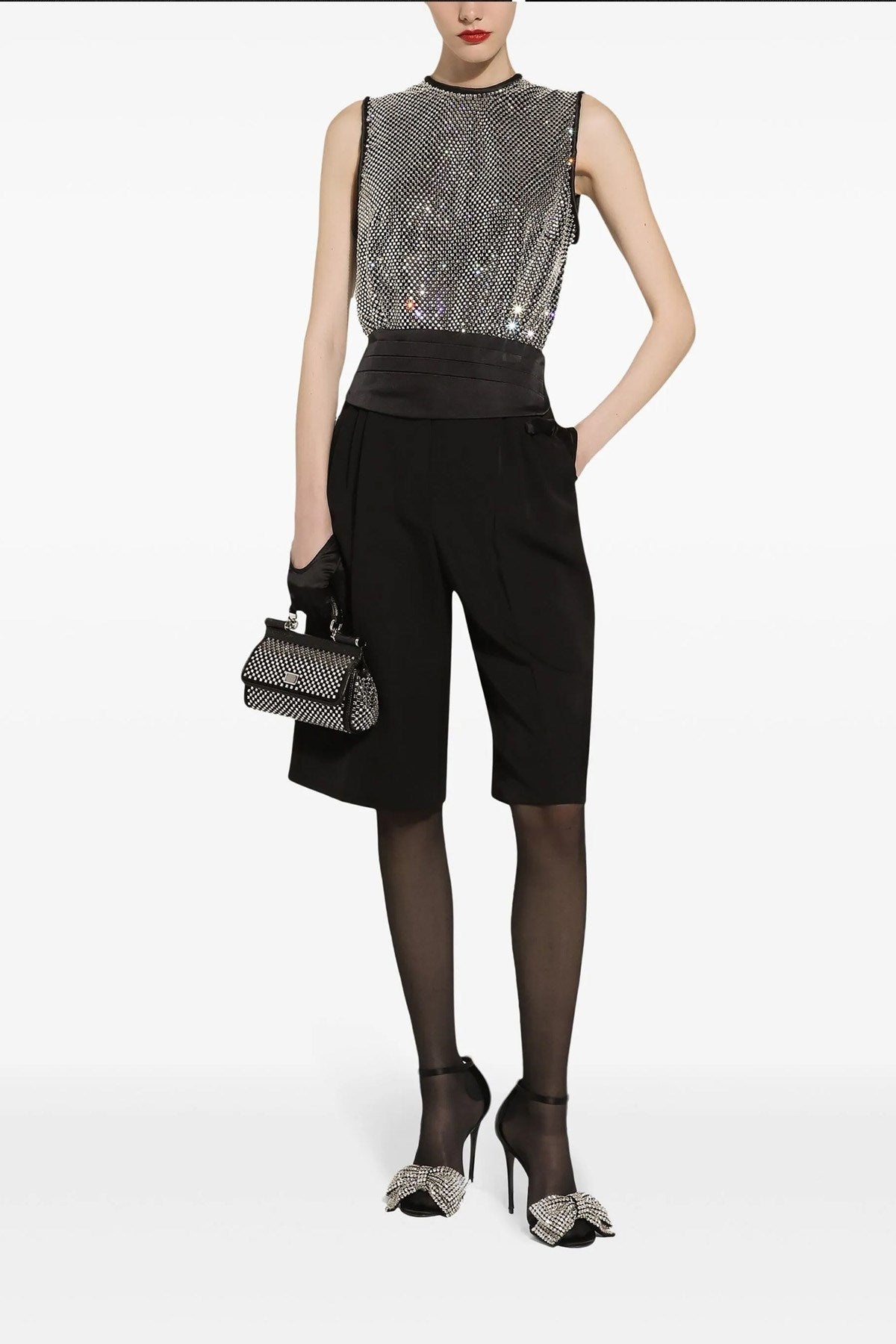 Dolce & Gabbana Women Tuxedo Bermuda Shorts - 2