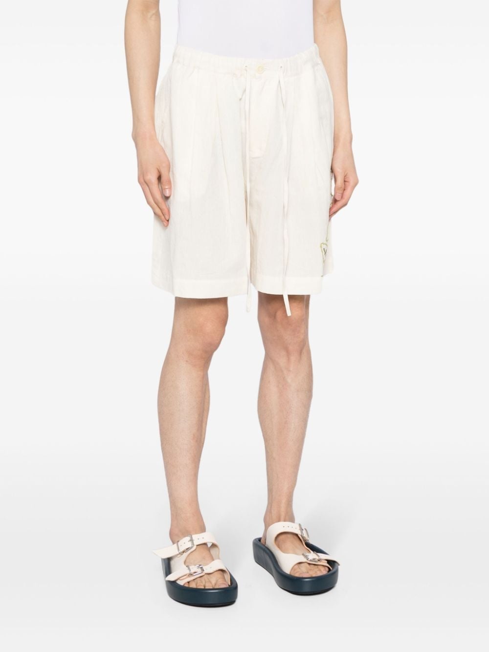 Bridge floral-embroidered shorts - 3