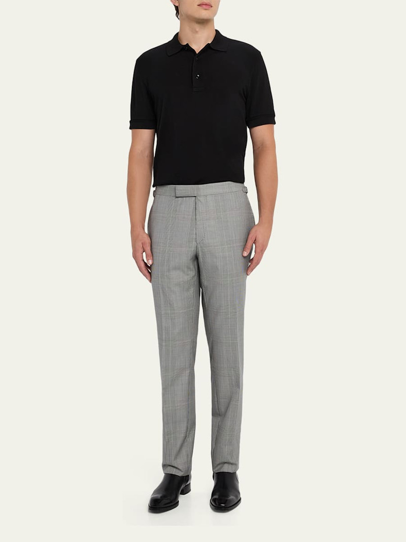 TOM FORD Men's Lyocell Pique Polo Shirt outlook
