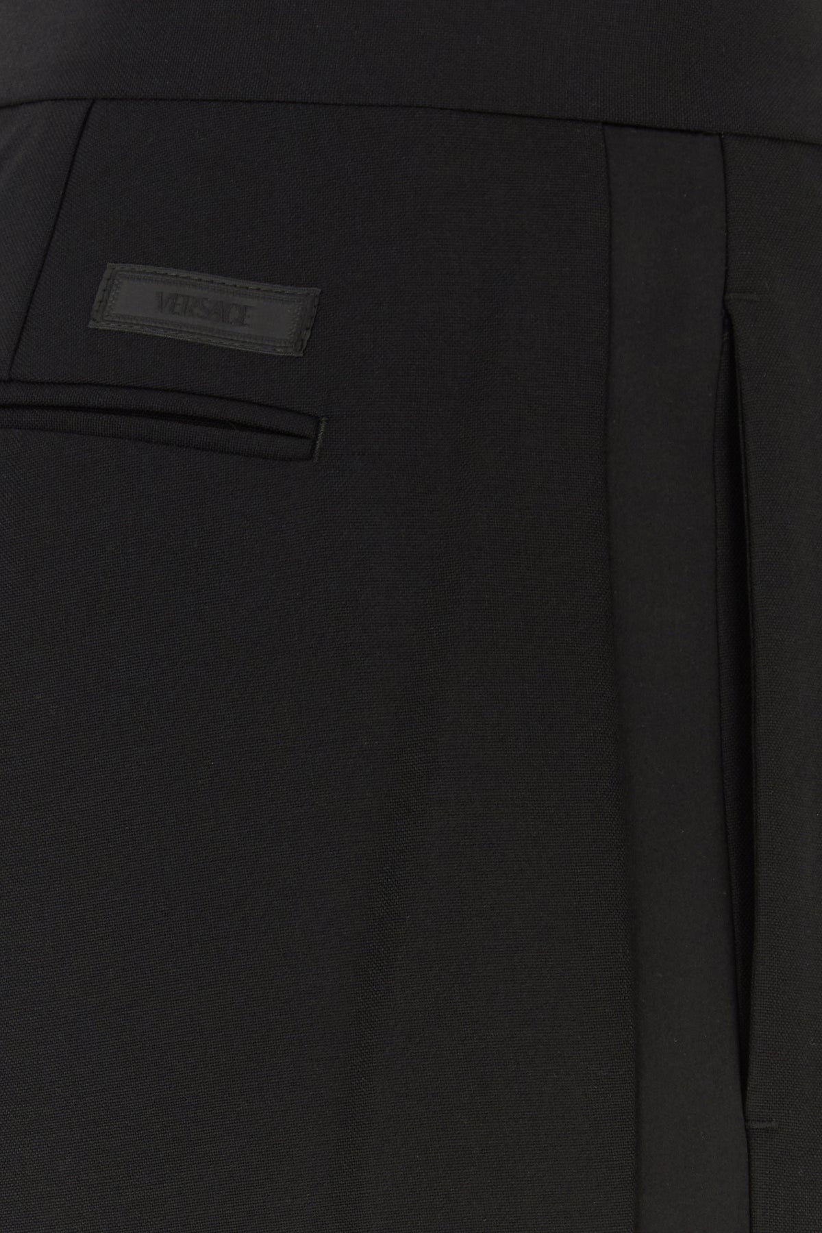 Black wool blend pant - 5