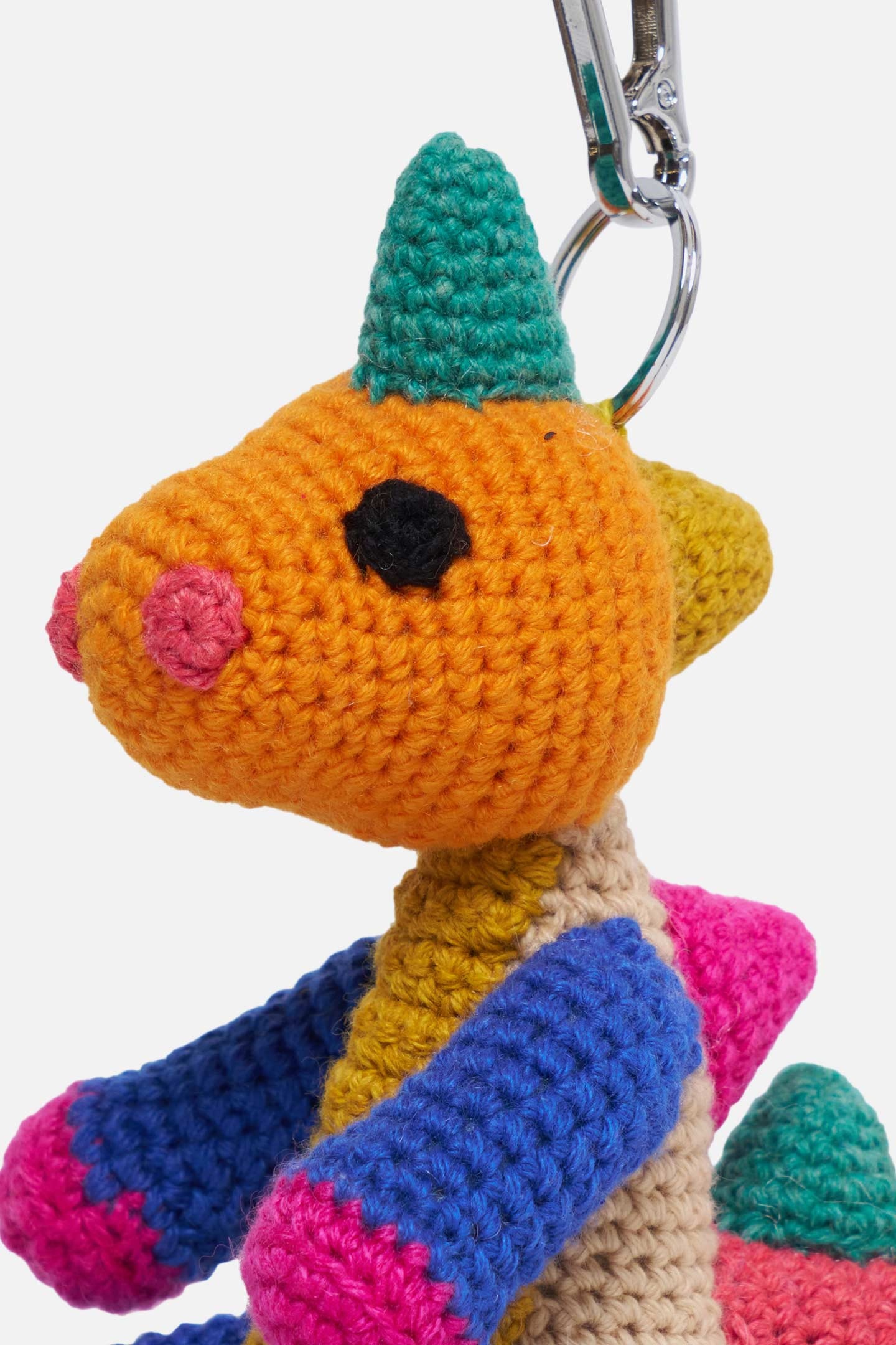 CROCHET DINOSAUR KEYCHAIN CHARM - 2