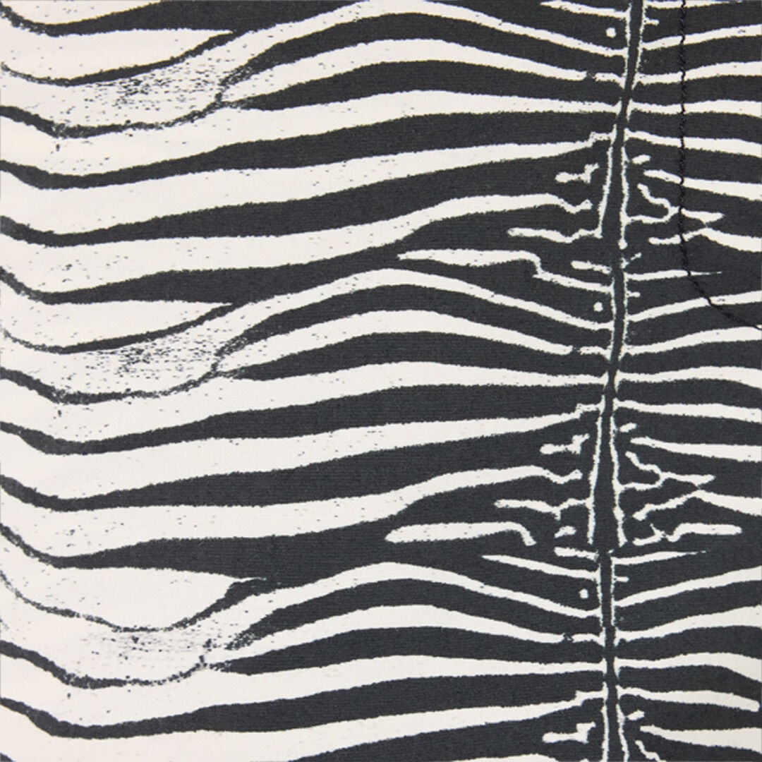Stretch Cotton Pants With White Tigress Print - 5