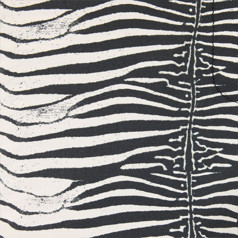 Stretch Cotton Pants With White Tigress Print 5