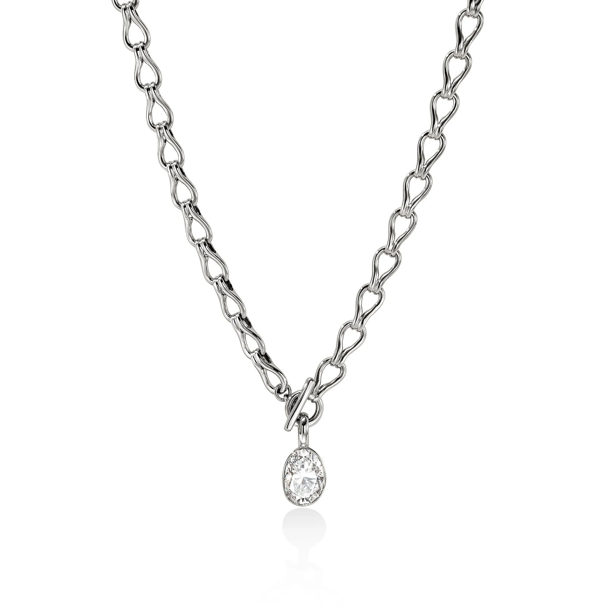 JH Lovestruck™ Link Necklace, Sterling Silver, Diamond, 2.5TCW - 1