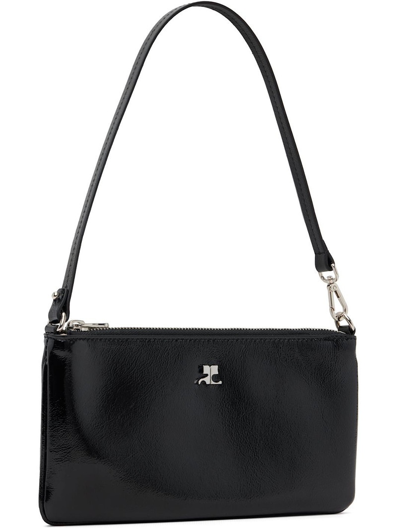 courrèges Black Zipped Naplack Pouch outlook