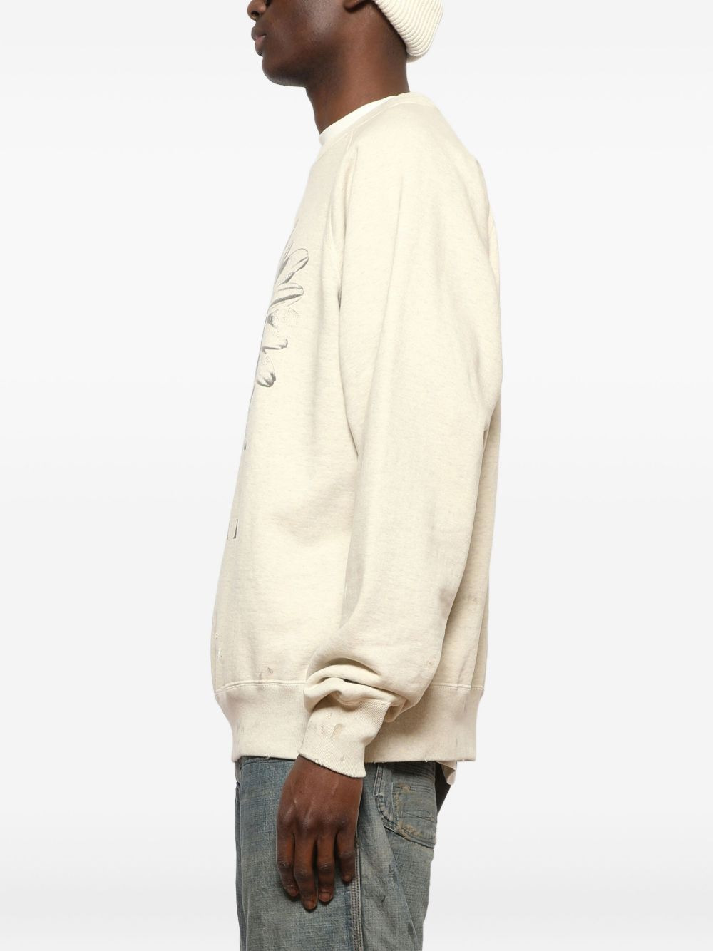 Daisy-print sweatshirt - 4