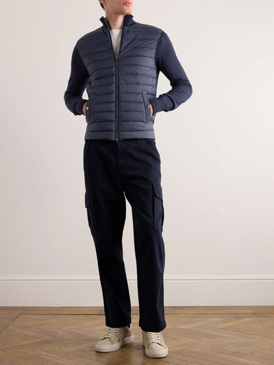 Herno Slim-Fit Wool and Silk-Blend and Quilted Nylon Down Jacket outlook