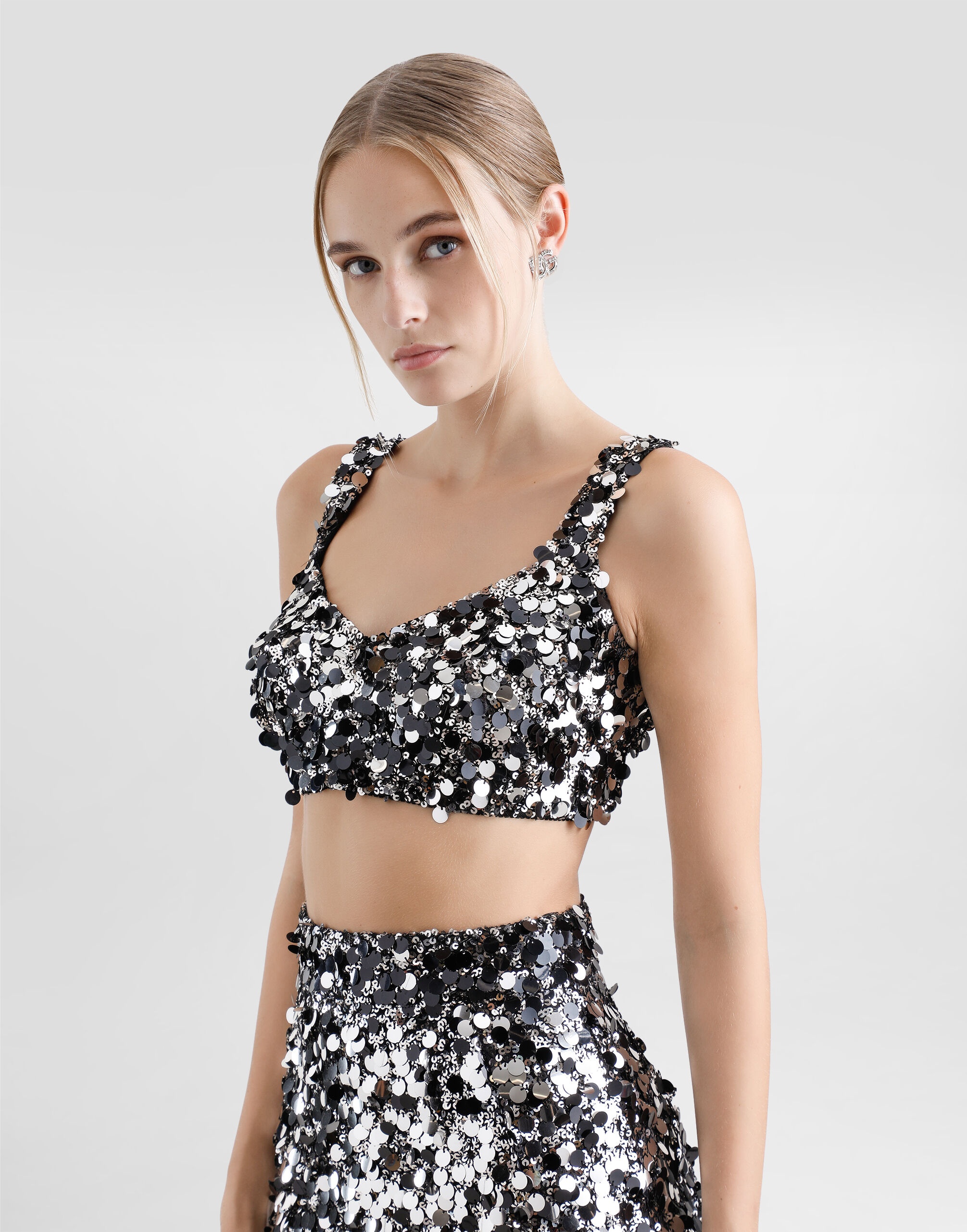 Sequined bralette top - 4