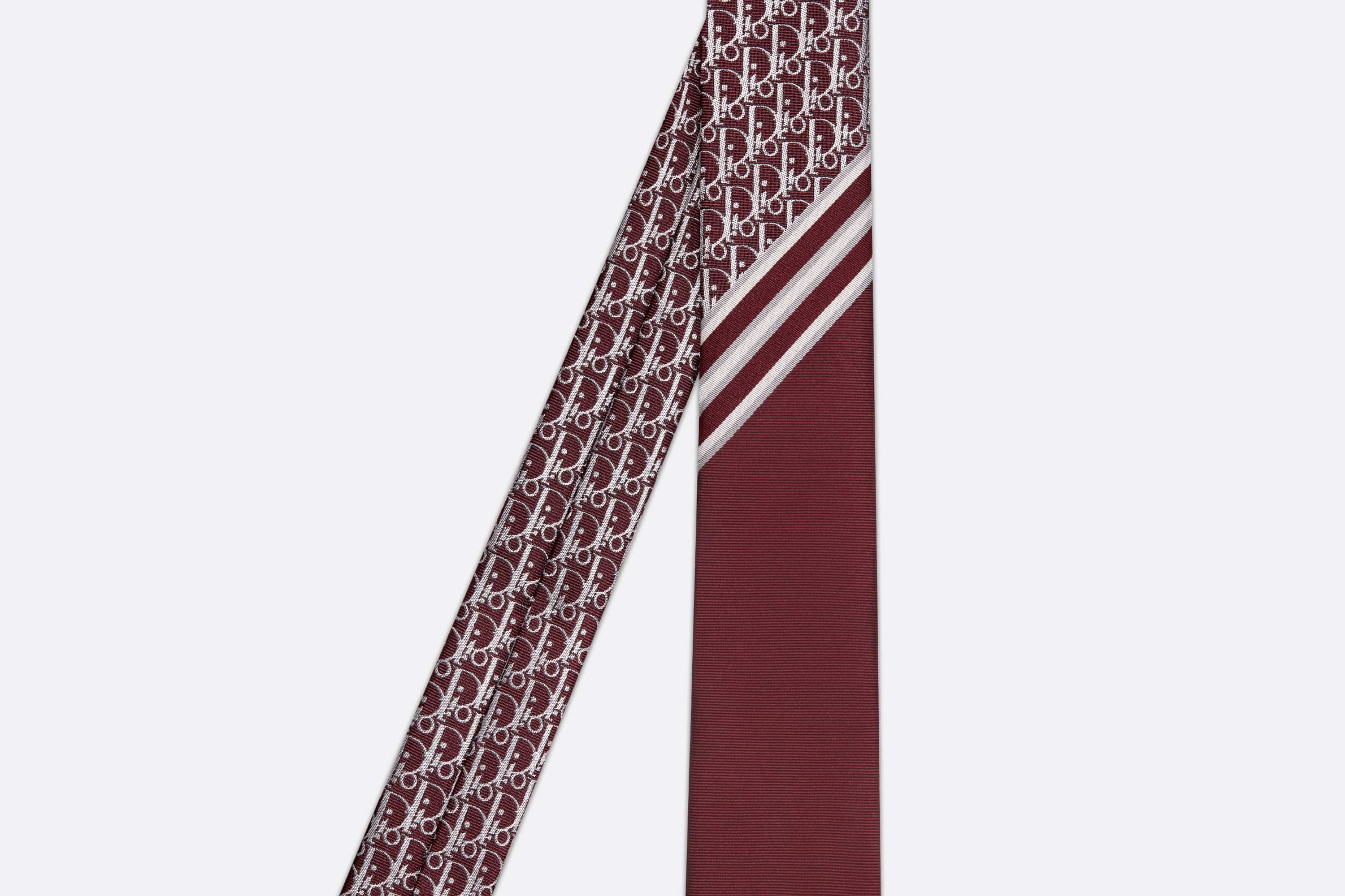 Striped Dior Oblique Tie - 2