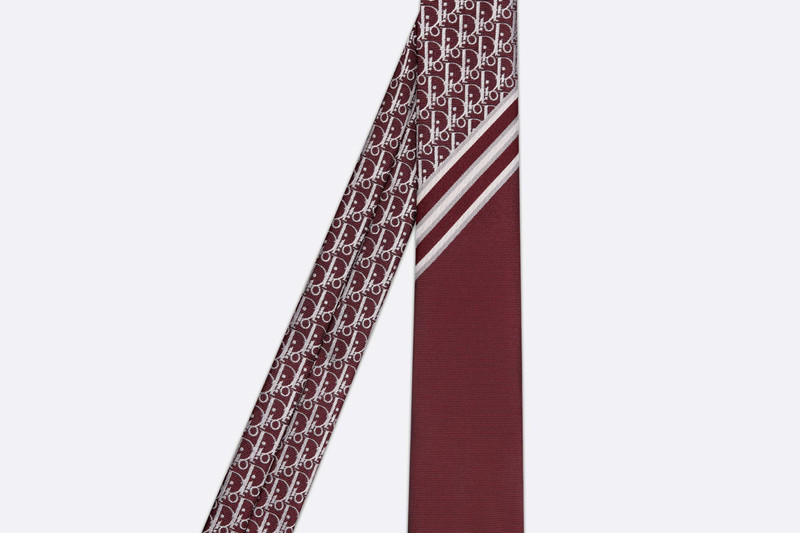 Dior Striped Dior Oblique Tie outlook