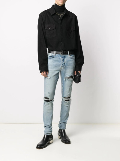 AMIRI distressed skinny-fit jeans outlook