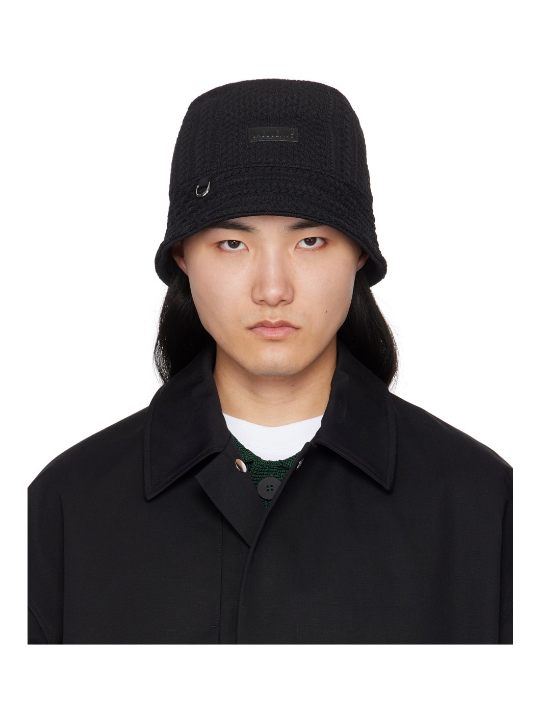 Black Les Sculptures 'Le bob Belo' Bucket Hat - 1