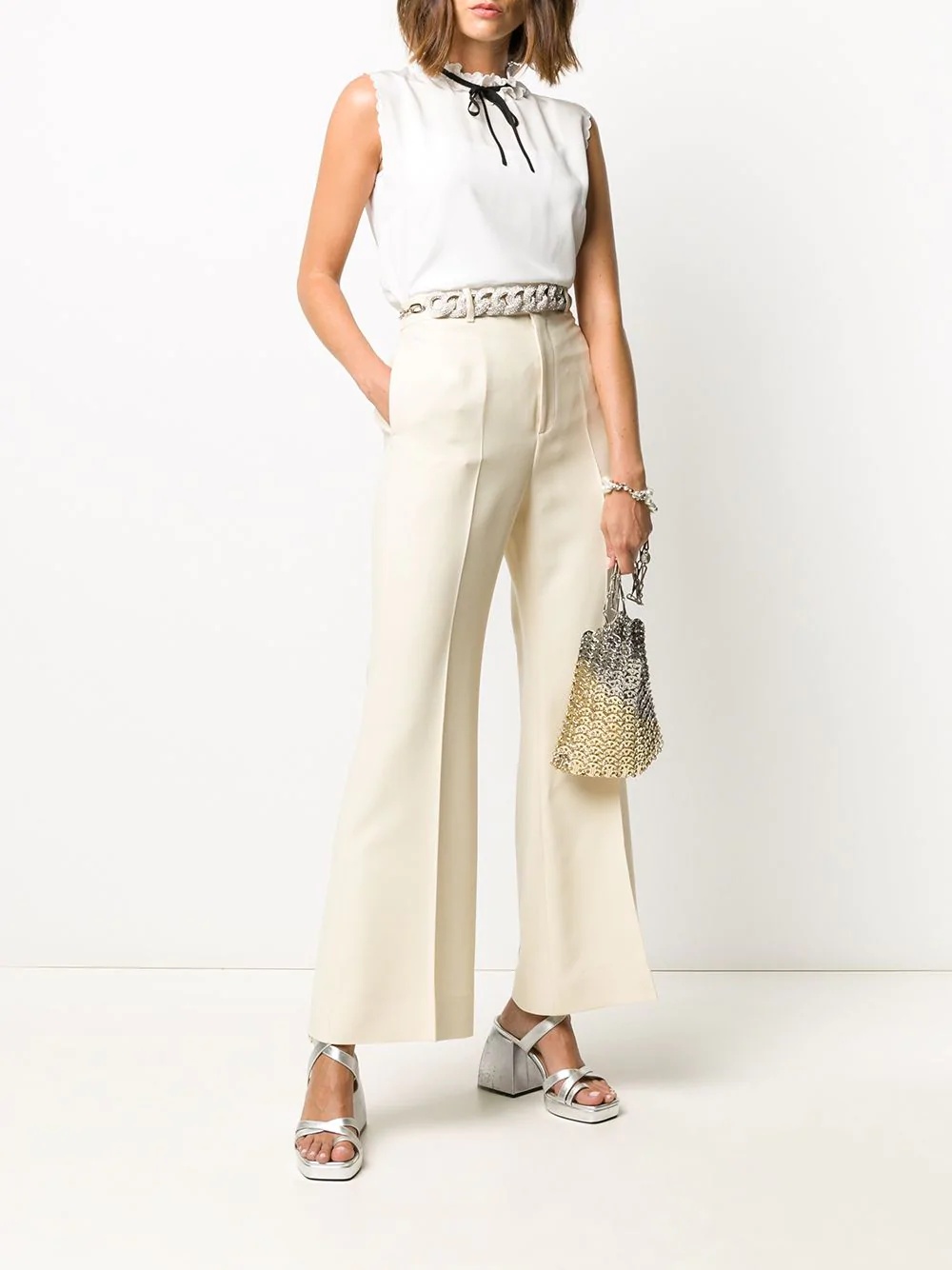 flared tailored trousers - 2