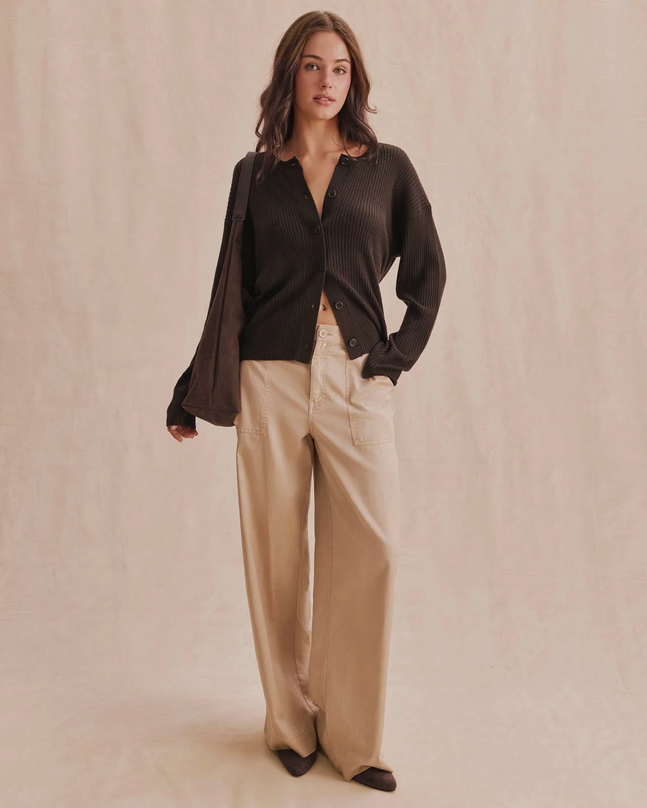 Georgie Rib Cardigan - 1