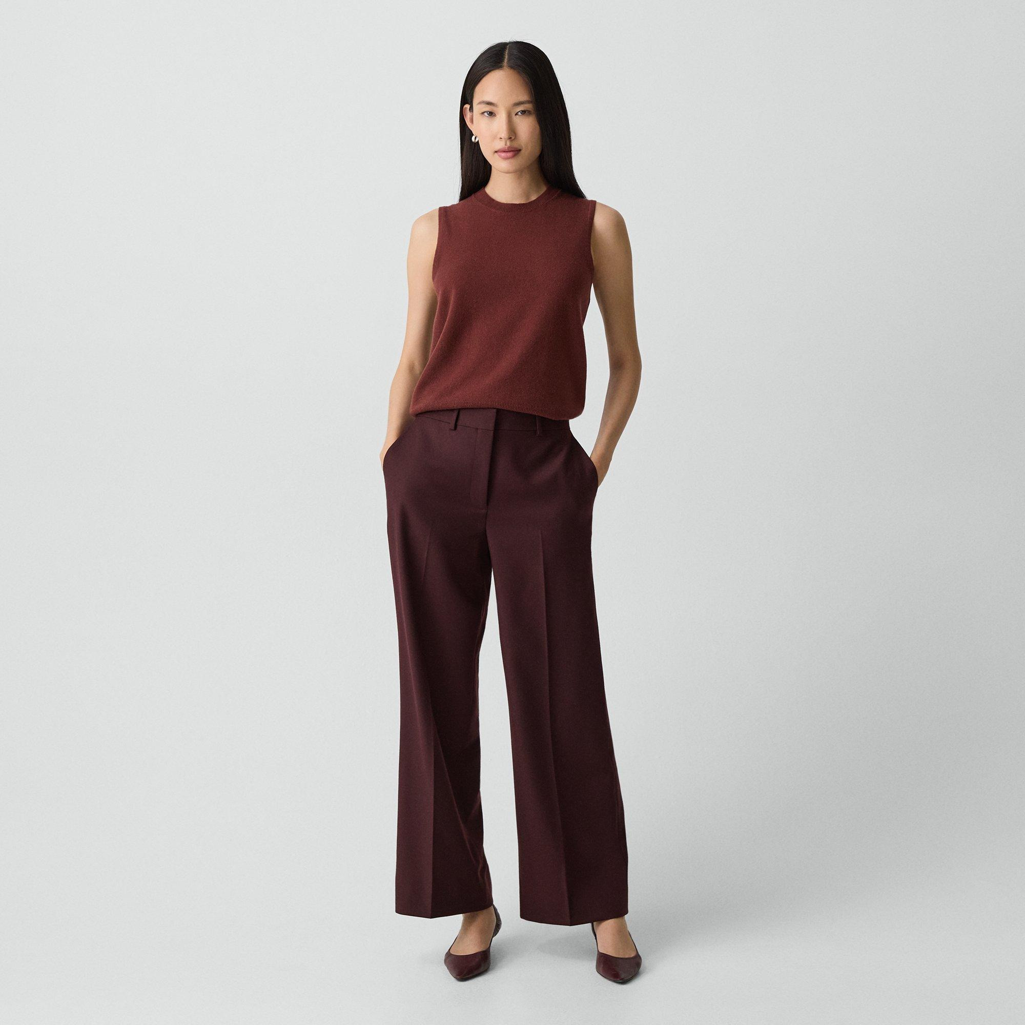 Crewneck Shell Top in Cashmere - 6