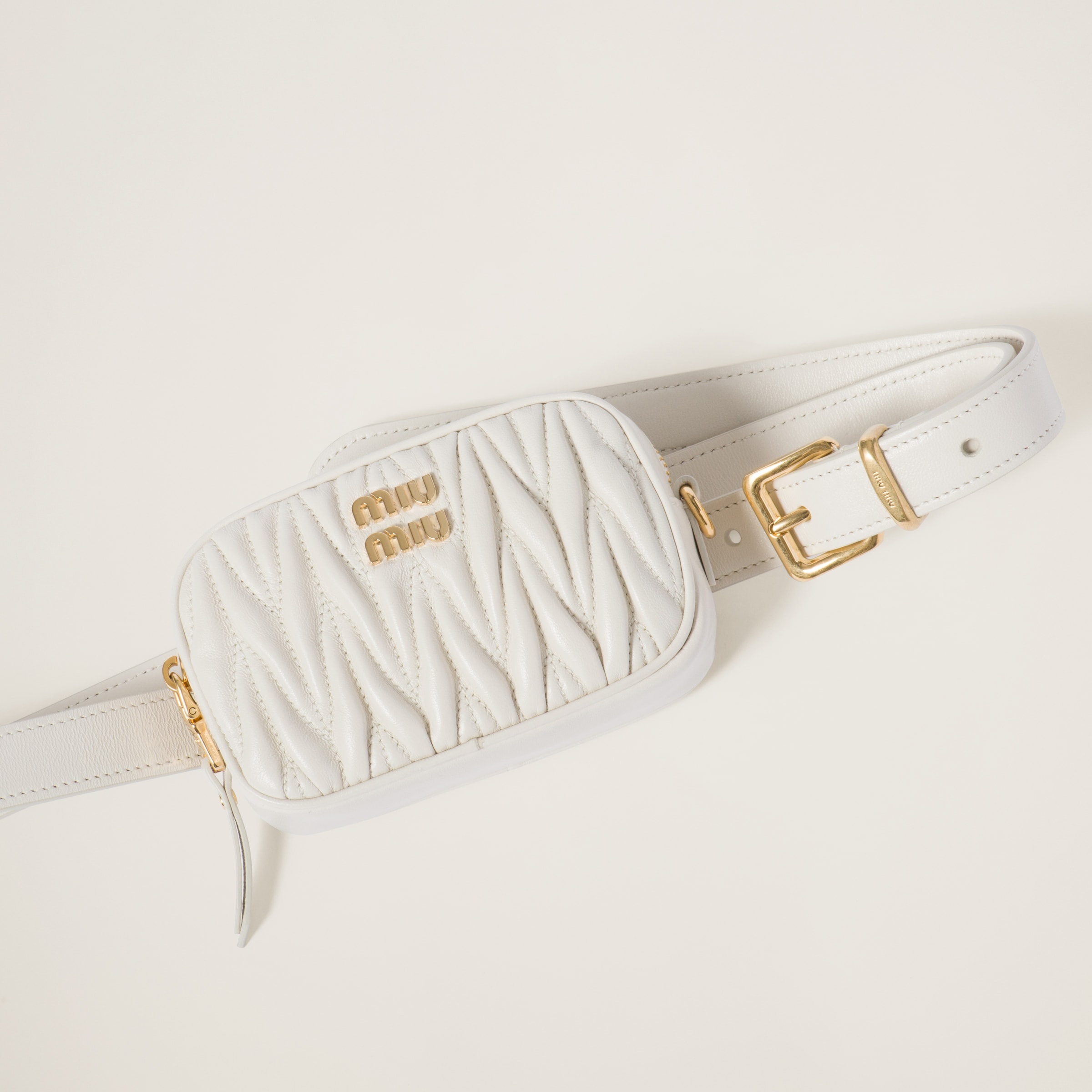 Belt with matelassé pouch - 2