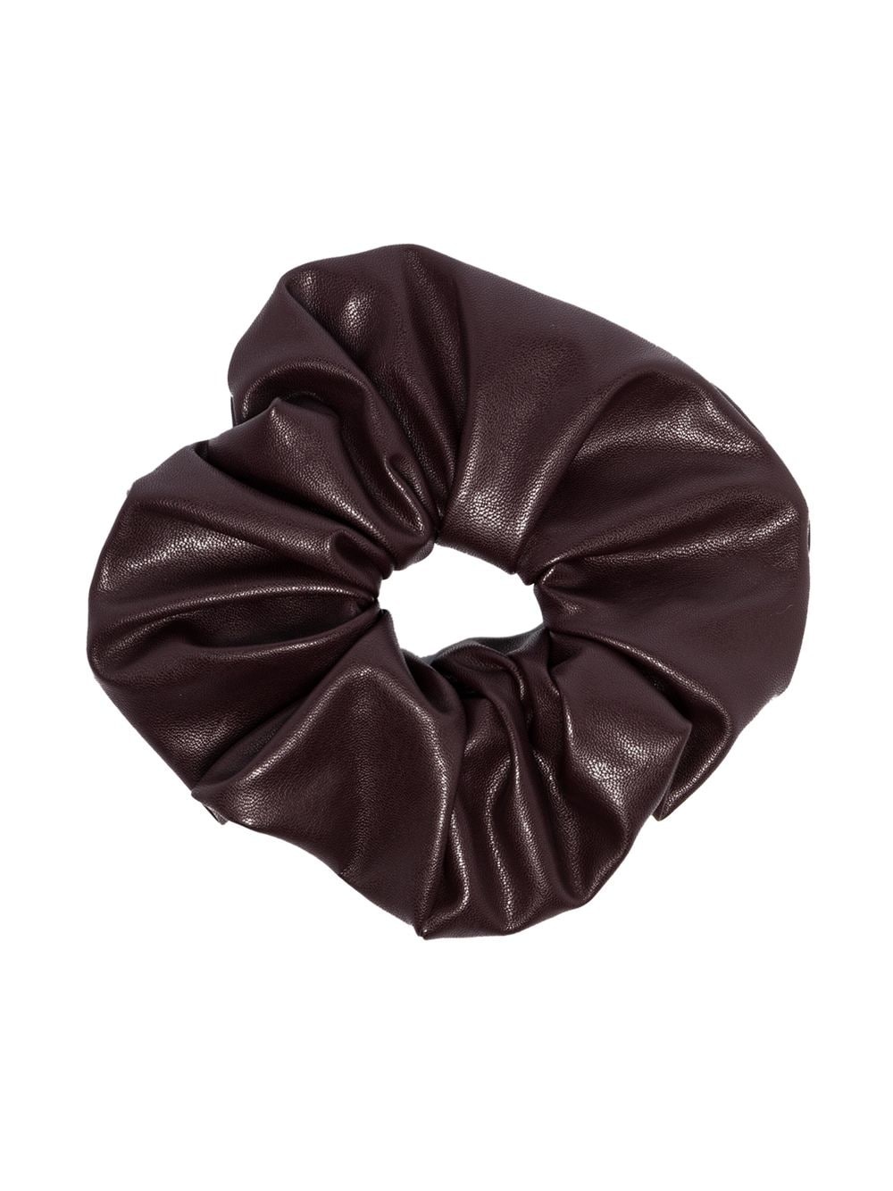 Janelle faux-leather scrunchie - 1