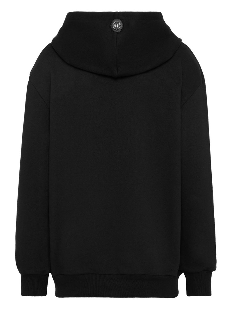 teddy-palm embellished hoodie 3