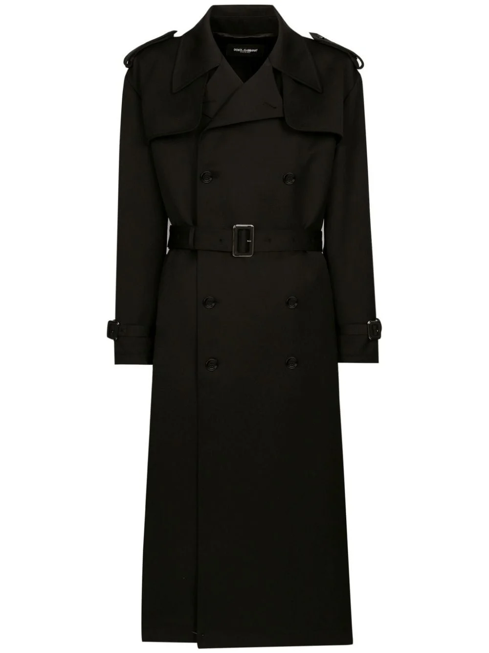 double-breasted trench coat - 1