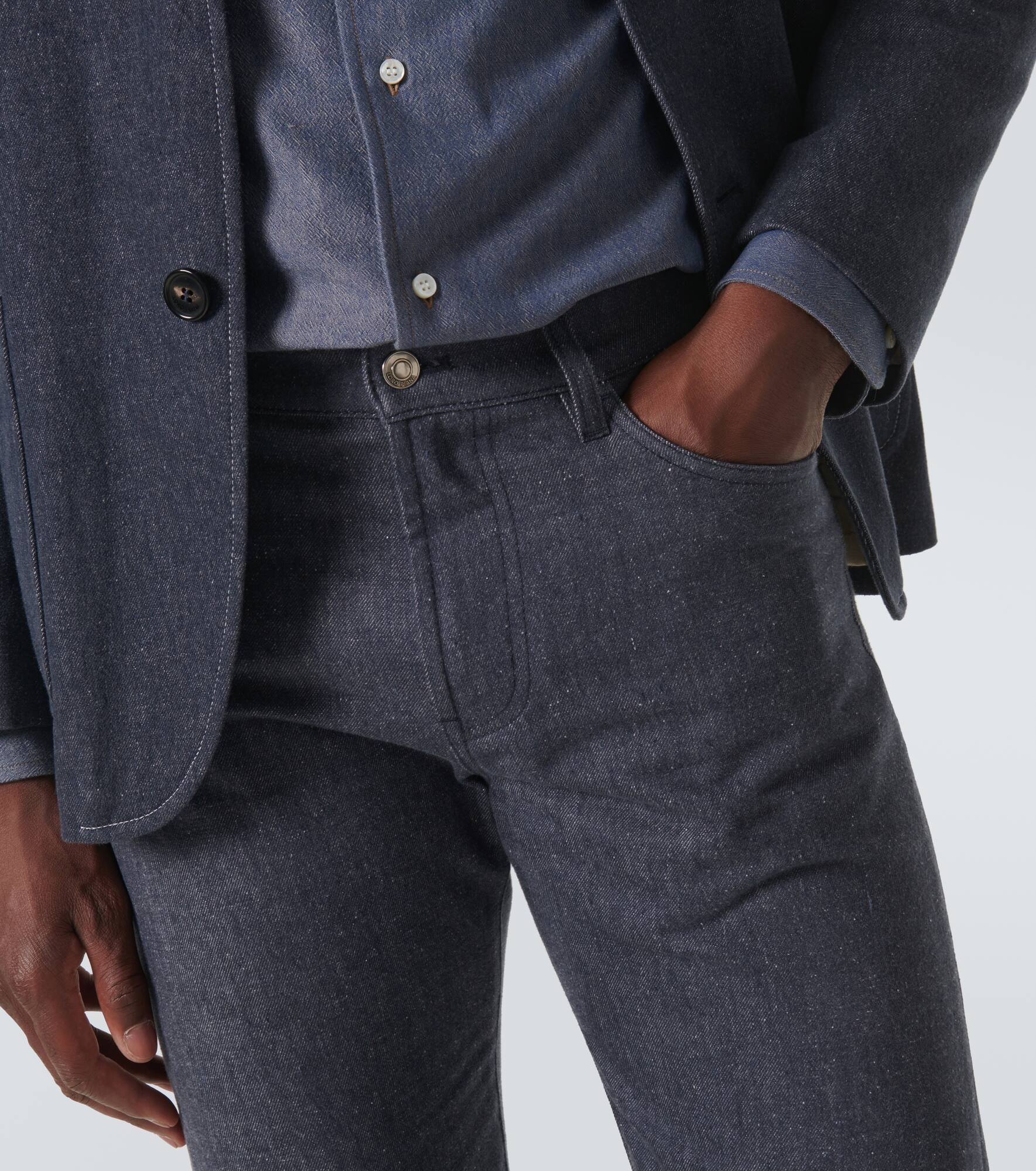 Mid-rise straight jeans - 5