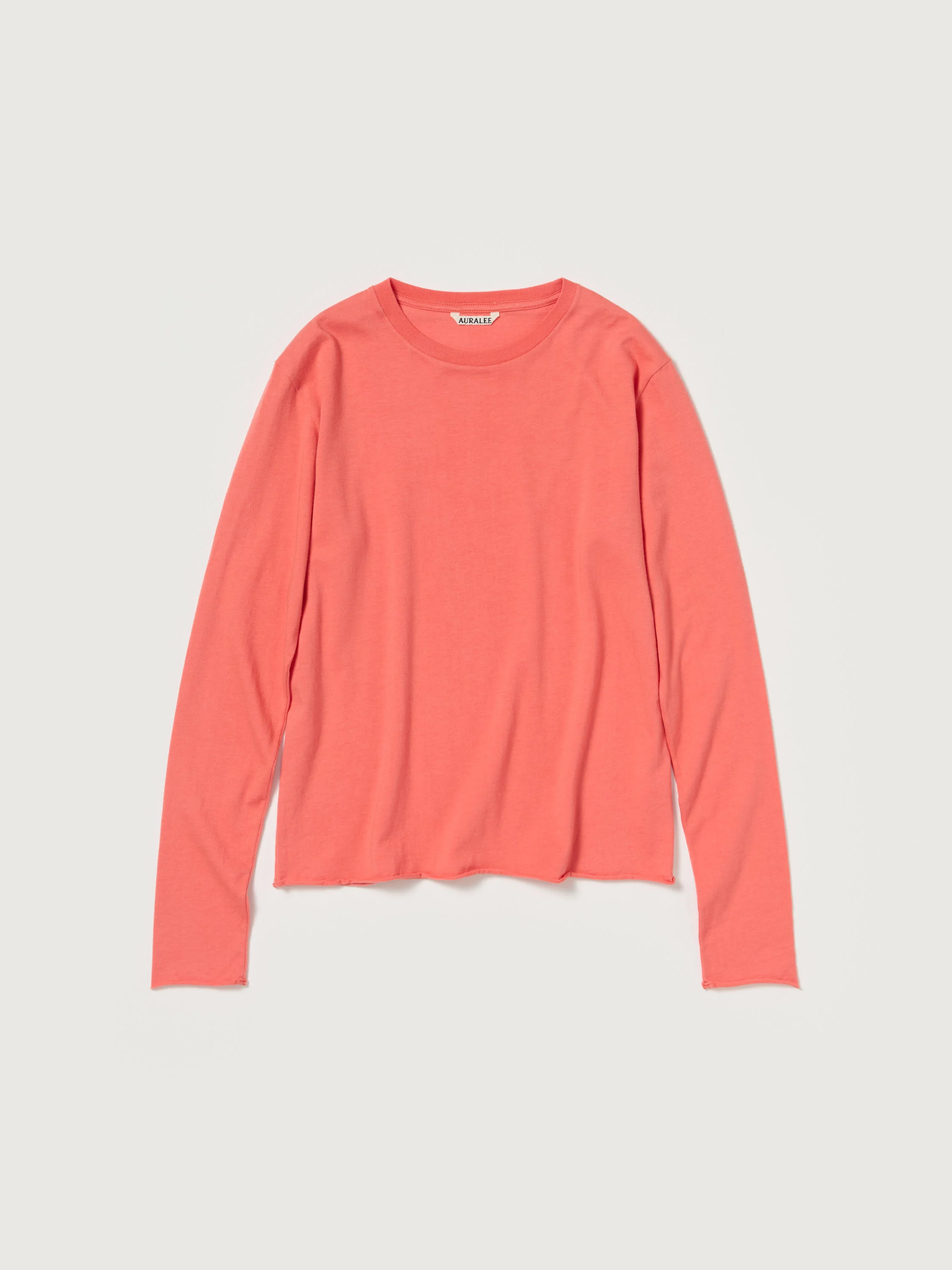 BRUSHED ORGANIC COTTON CASHMERE JERSEY L/S TEE - 1