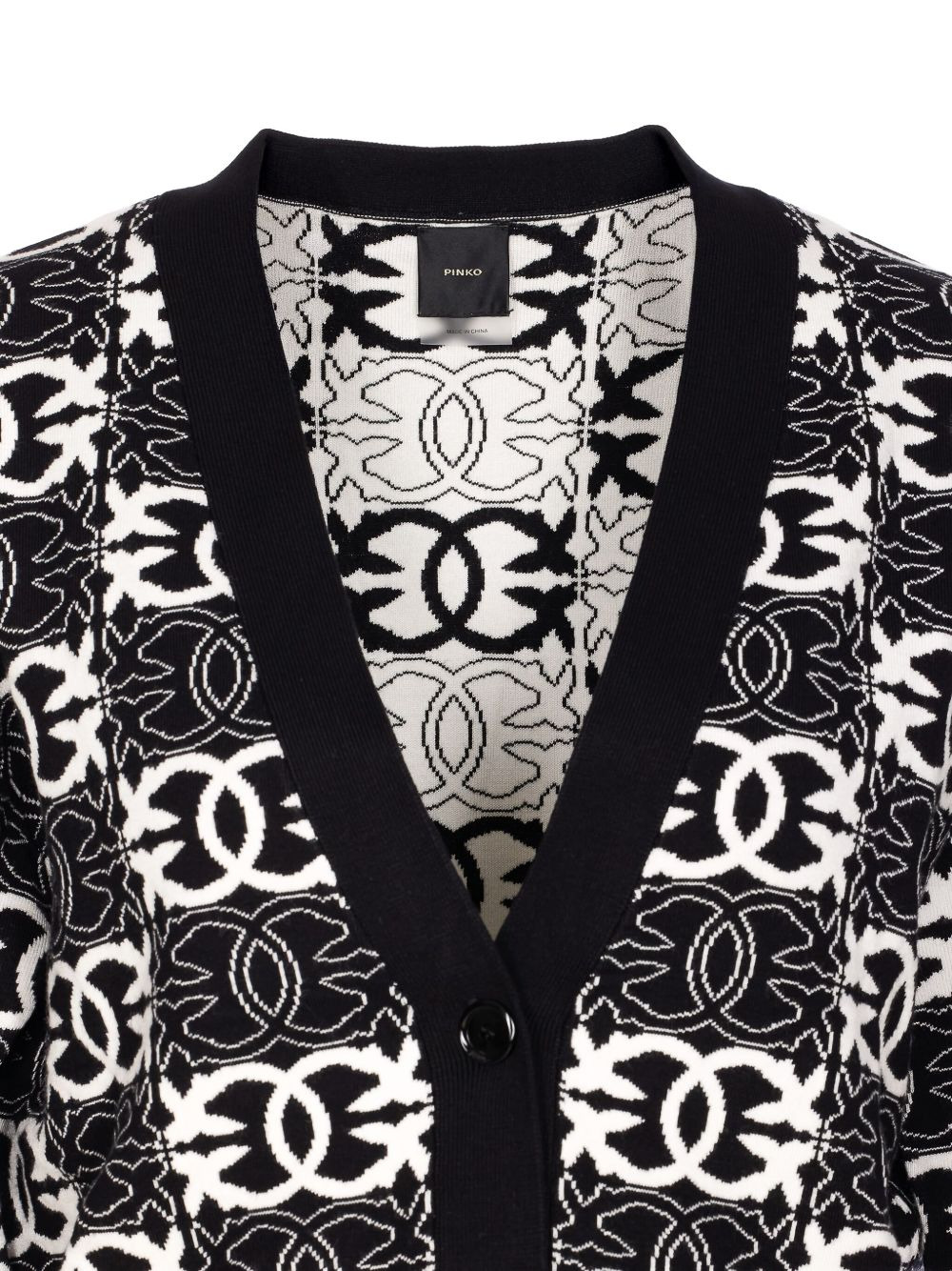 geometric-pattern cardigan - 4