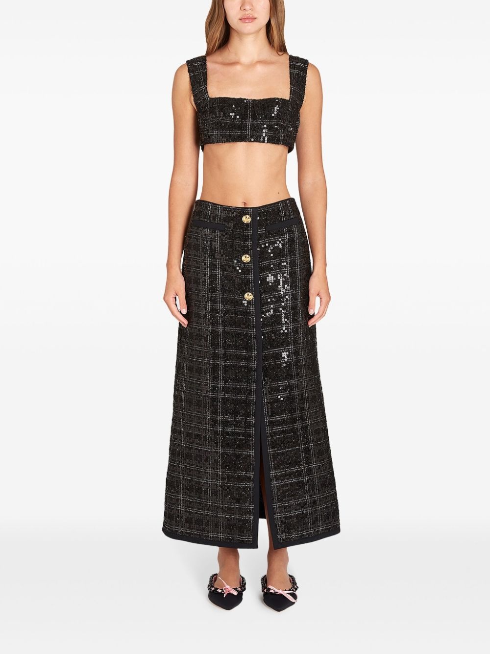 sequinned maxi skirt - 2