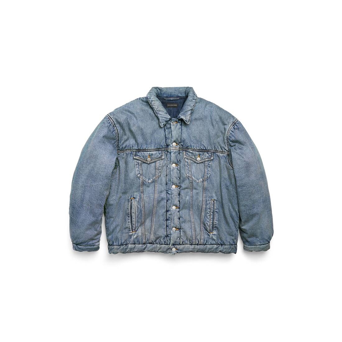 Men's Padded Jacket in Light Blue - 1