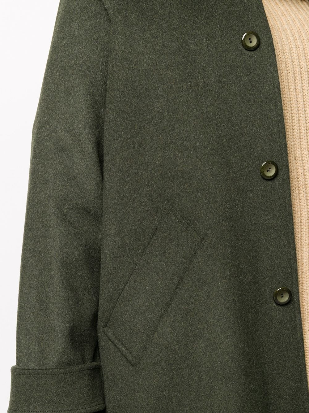 wool-mix shirt coat - 5