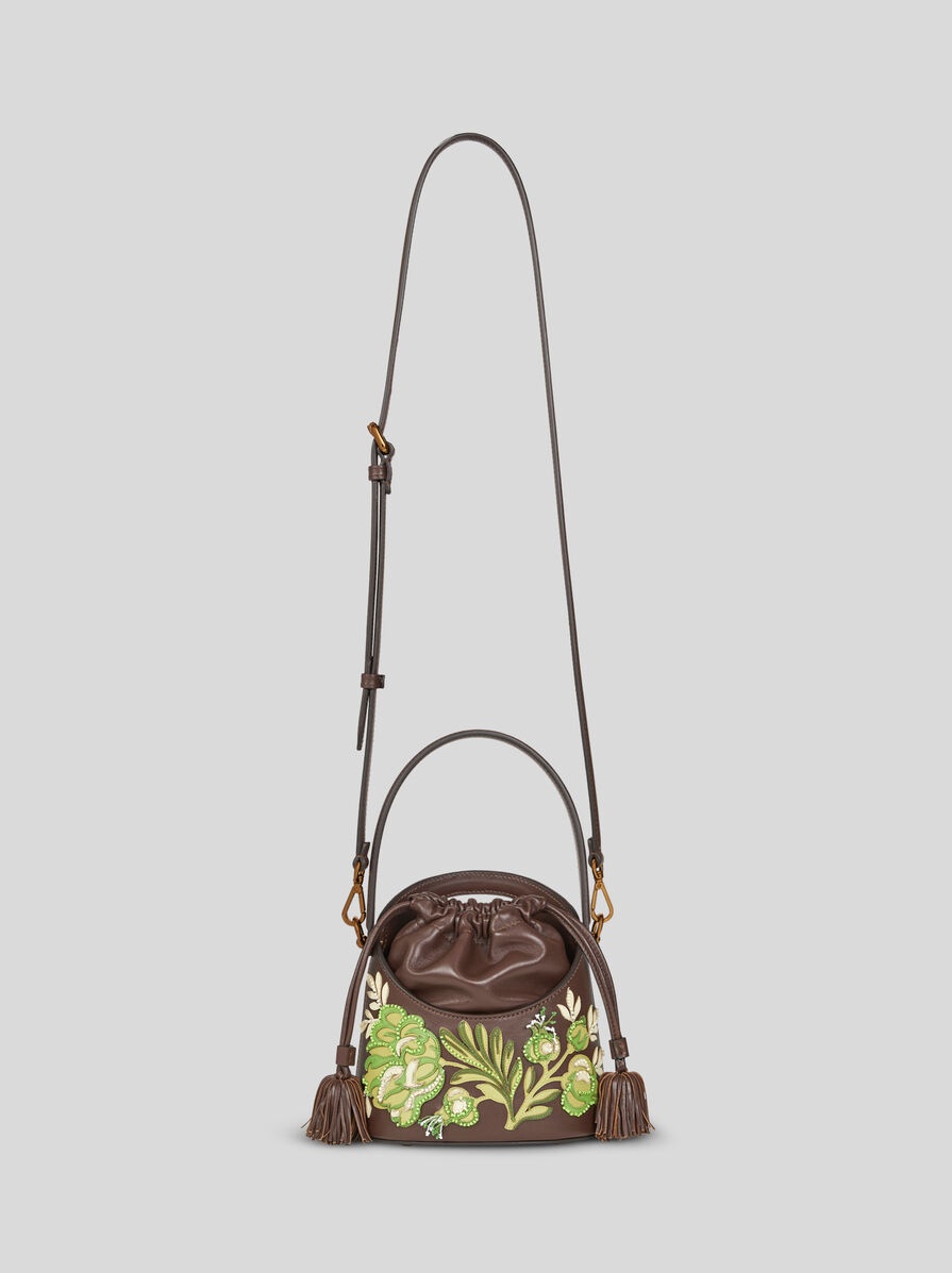 MEDIUM SATURNO BAG WITH EMBROIDERY - 2