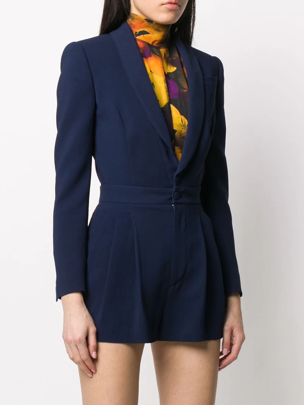 fitted blazer playsuit - 3