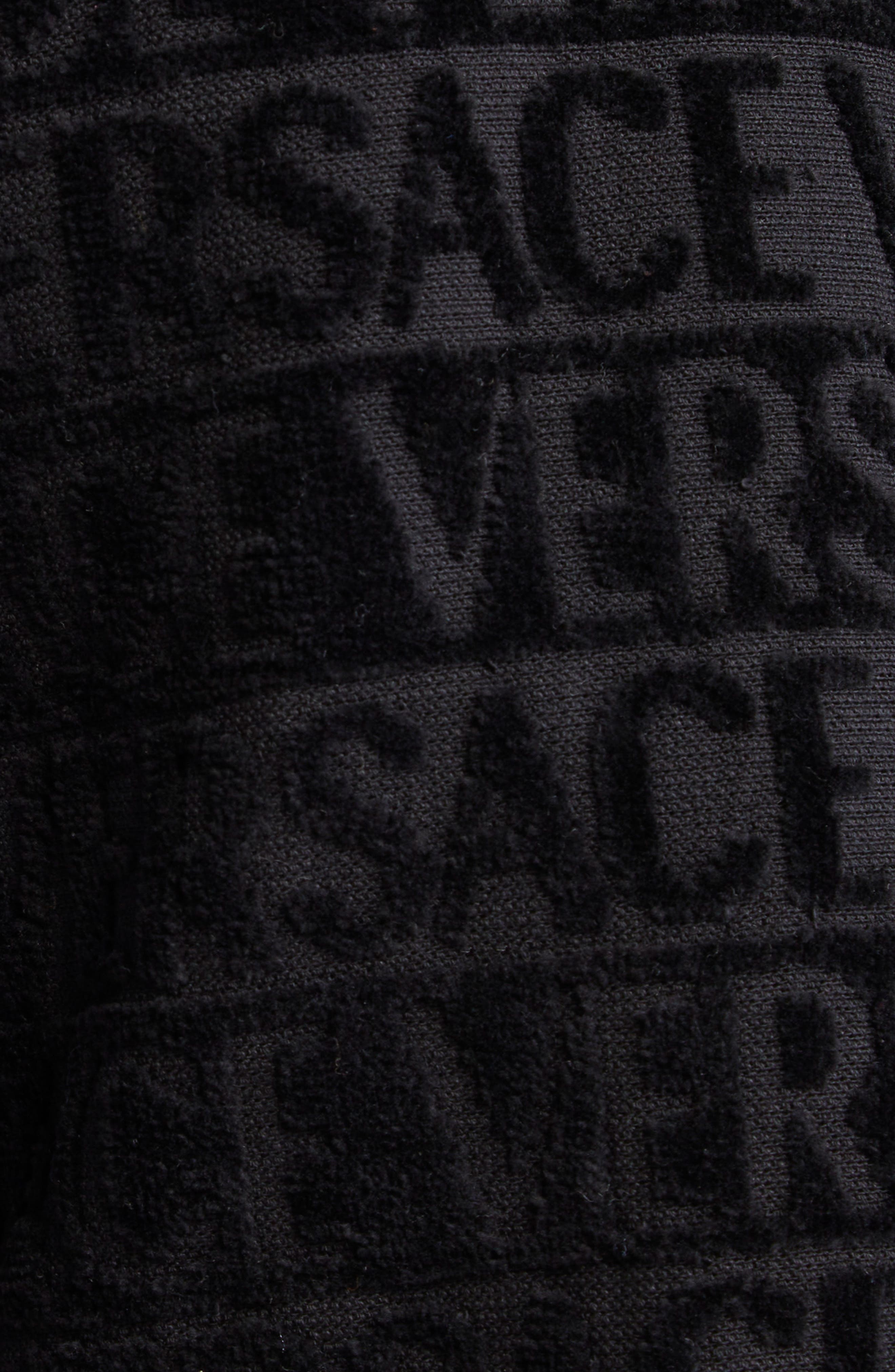 Versace I Heart Baroque Terry Cloth Shorts in Black-Gold at Nordstrom - 7