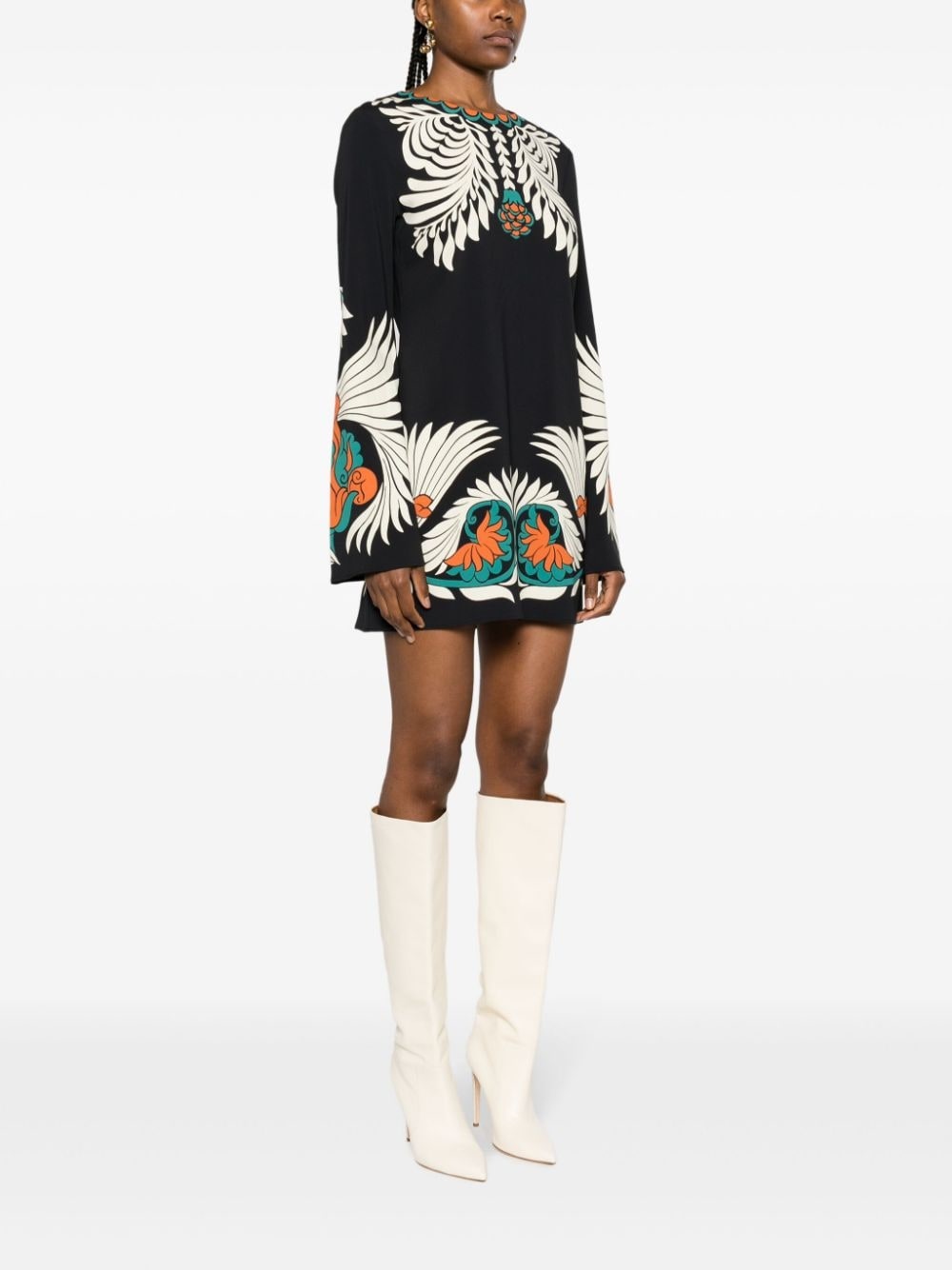 Mini Supremes-print swing dress - 3