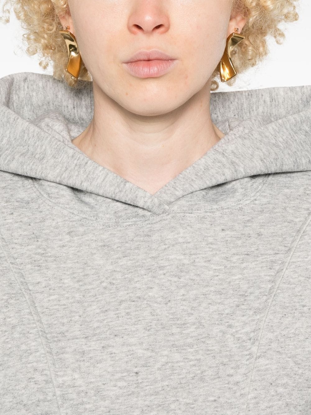 embroidered-logo hoodie - 5