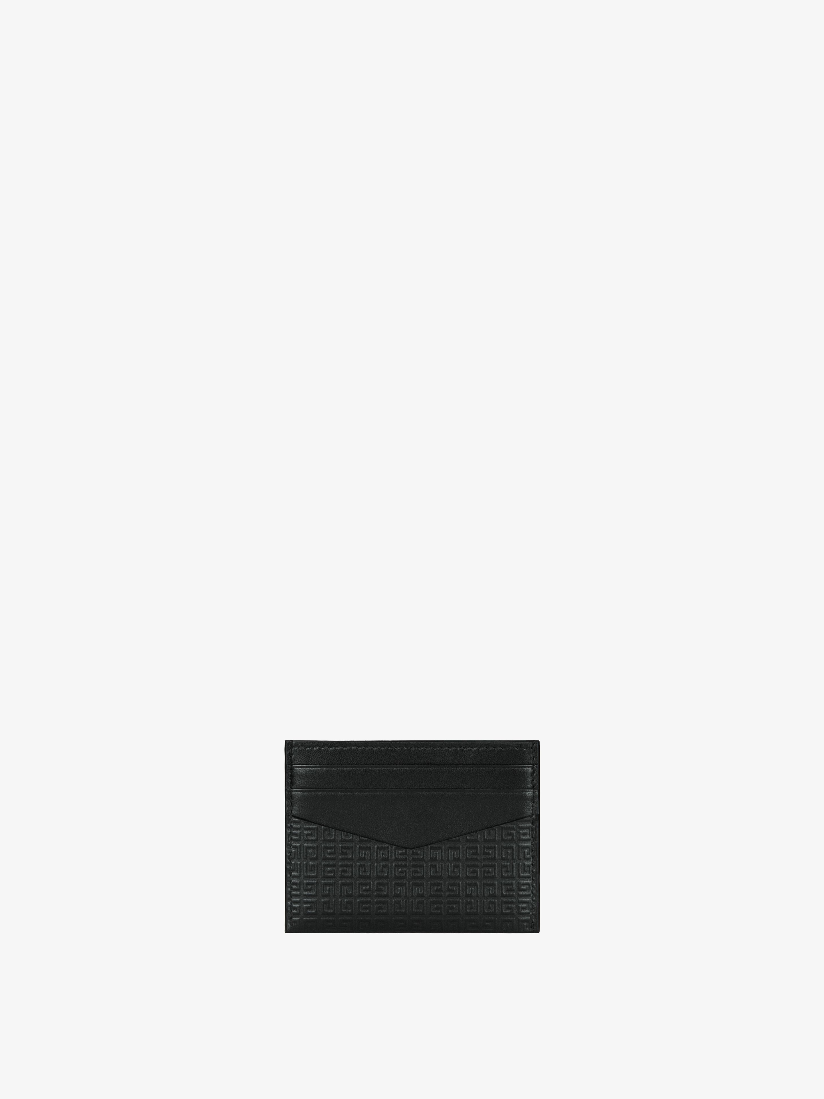 CARD HOLDER IN 4G MICRO LEATHER WITH GIVENCHY INFINITY PRINT - 3