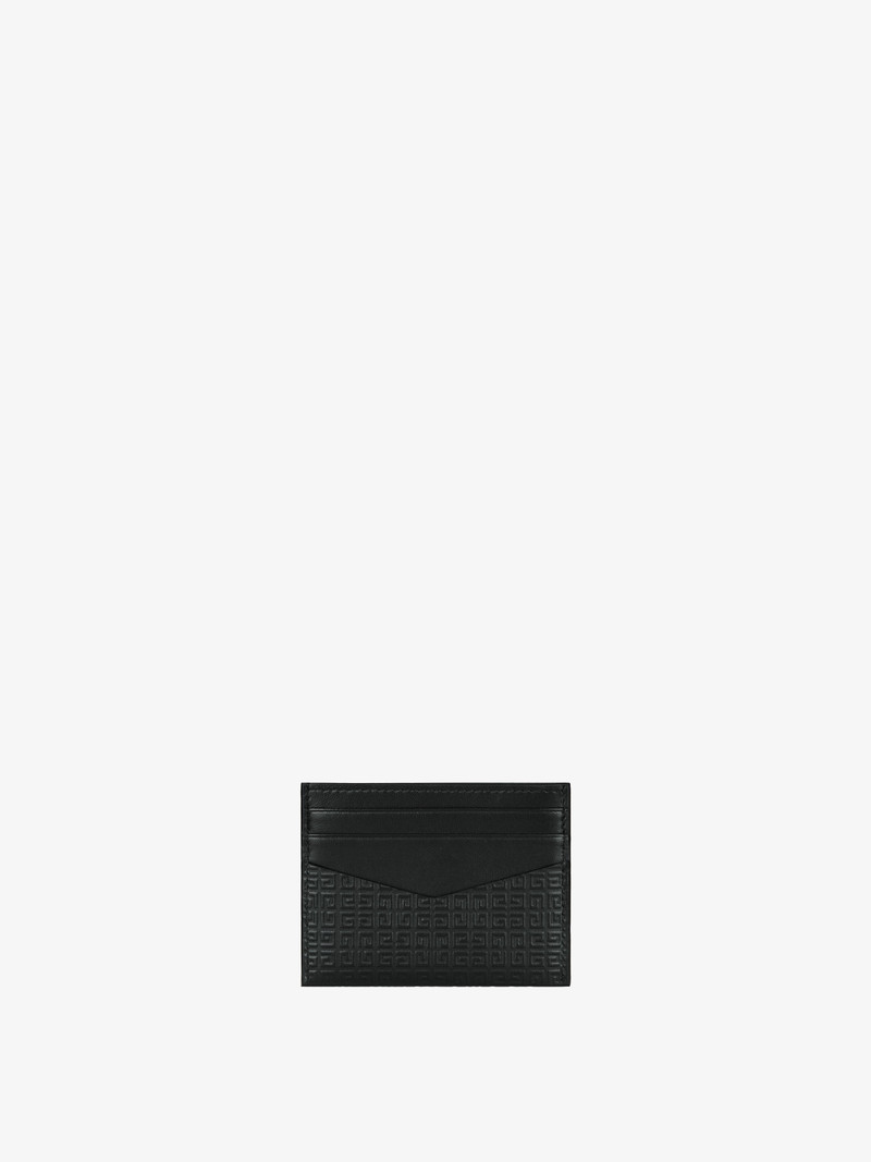 CARD HOLDER IN 4G MICRO LEATHER WITH GIVENCHY INFINITY PRINT 3