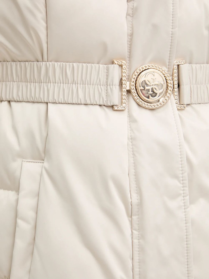 fur hooded belted jacket 5