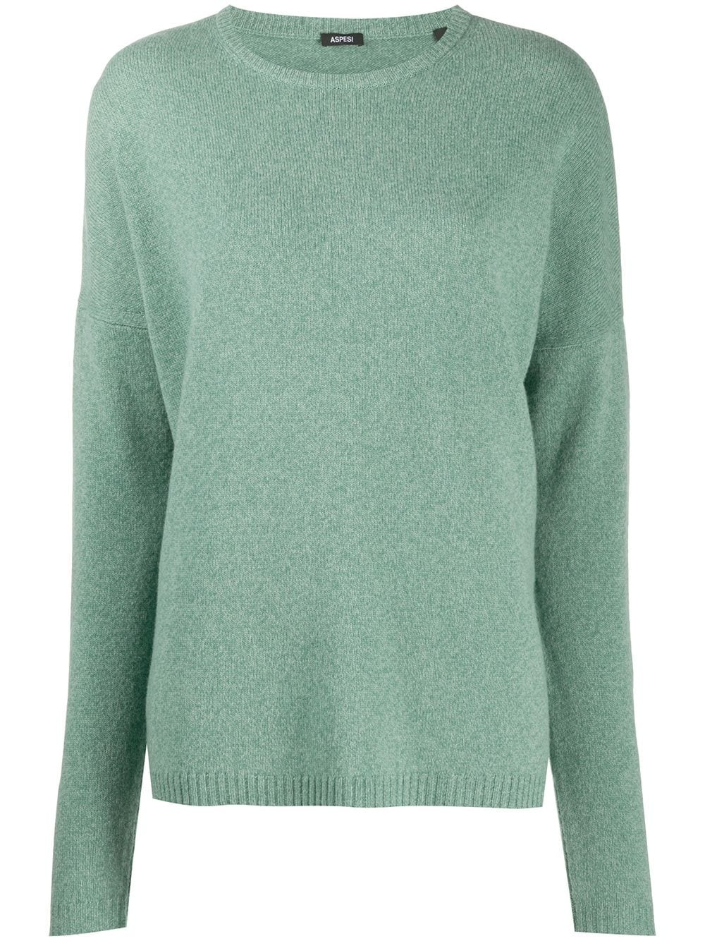 round neck wool jumper - 1