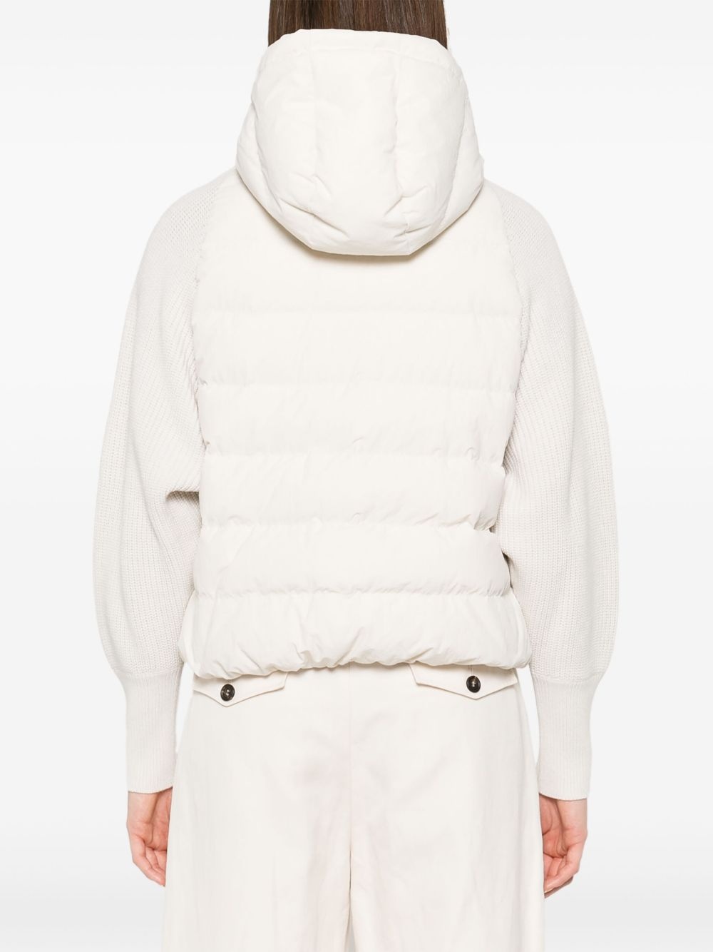 zip-up down jacket - 4