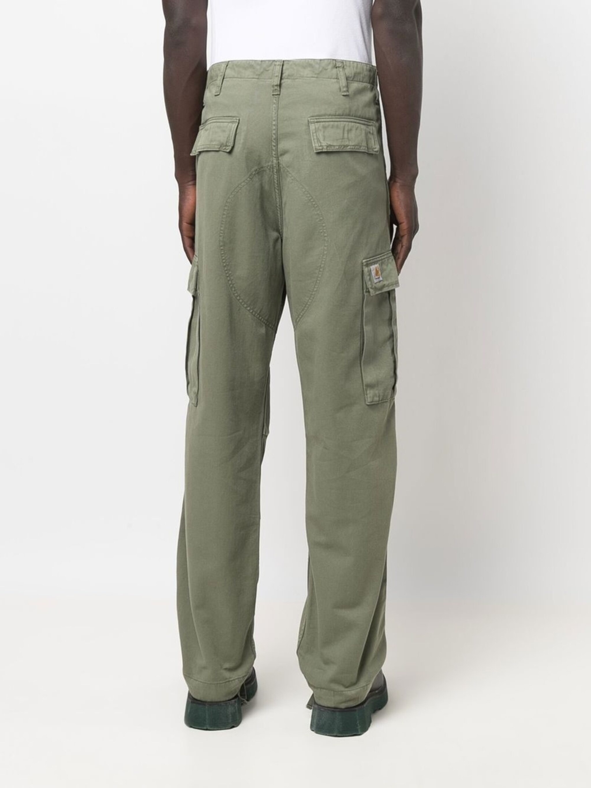 straight-leg cargo trousers - 4