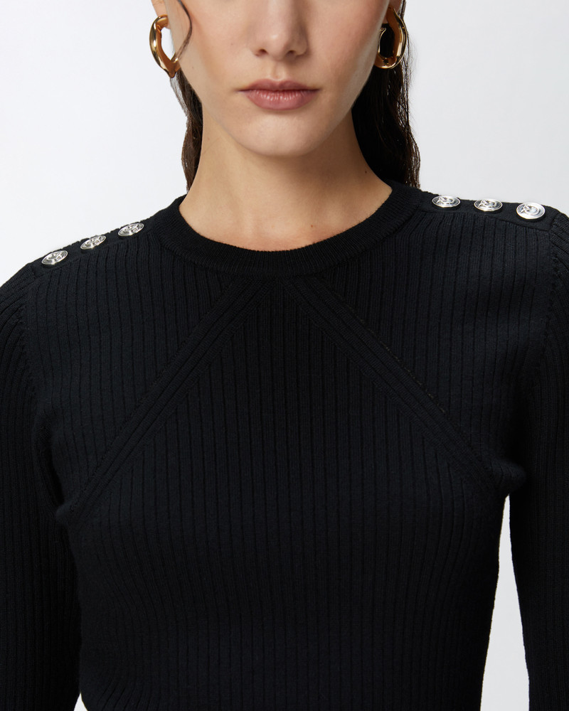 LONG-SLEEVED RIBBED WOOL SWEATER 5