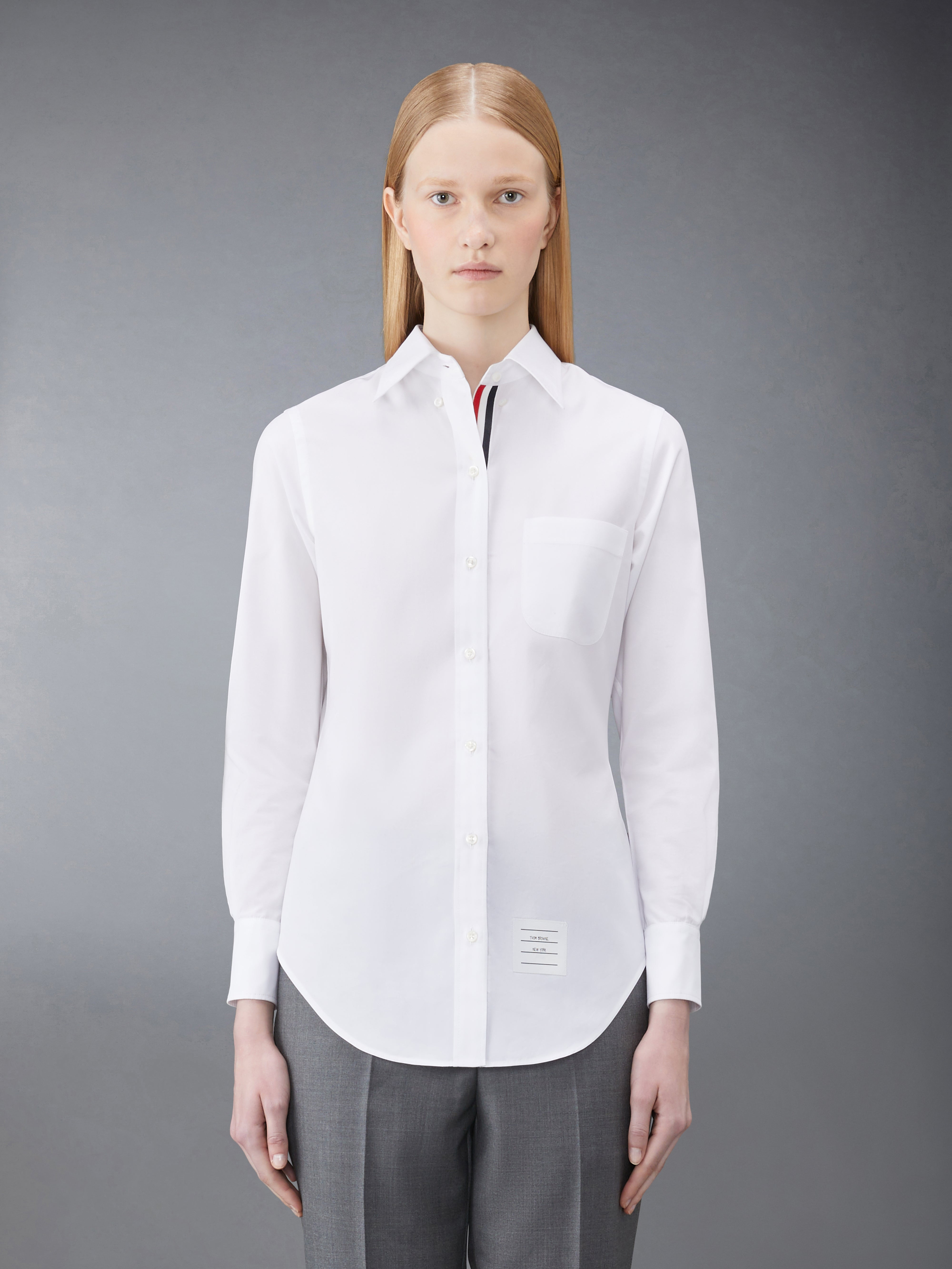 logo-patch cotton shirt - 2