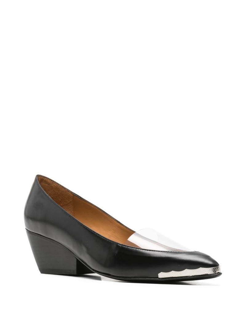 TOGA PULLA metal-tip transparent-panel pumps outlook