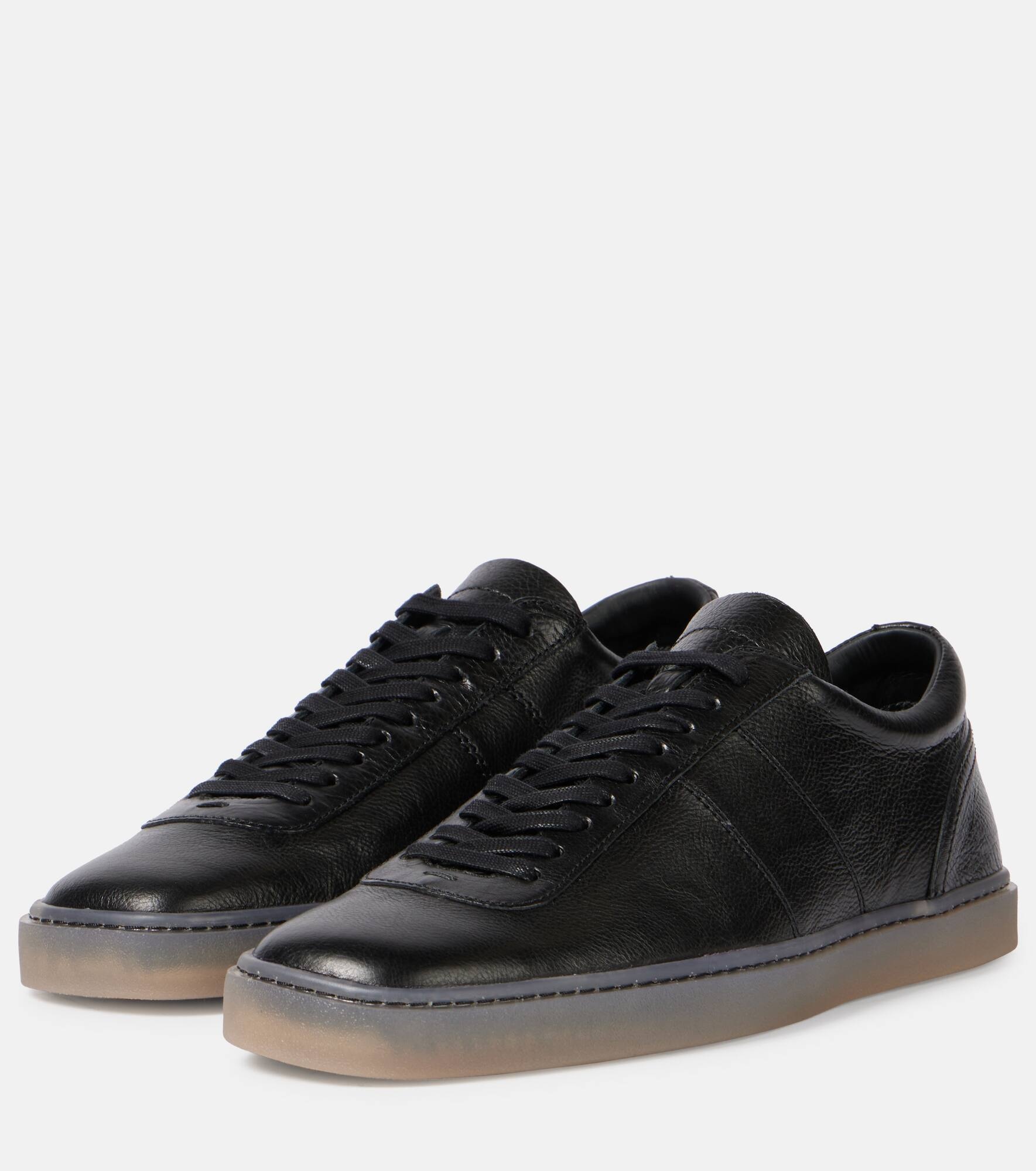 Linoleum leather low-top sneakers - 4