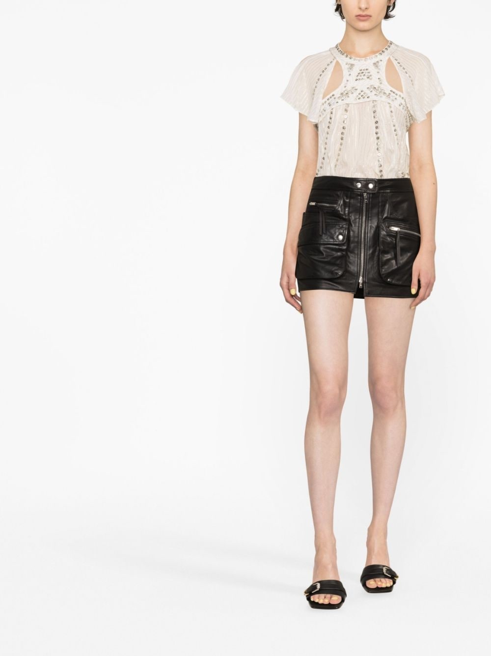 biker mini skirt - 2