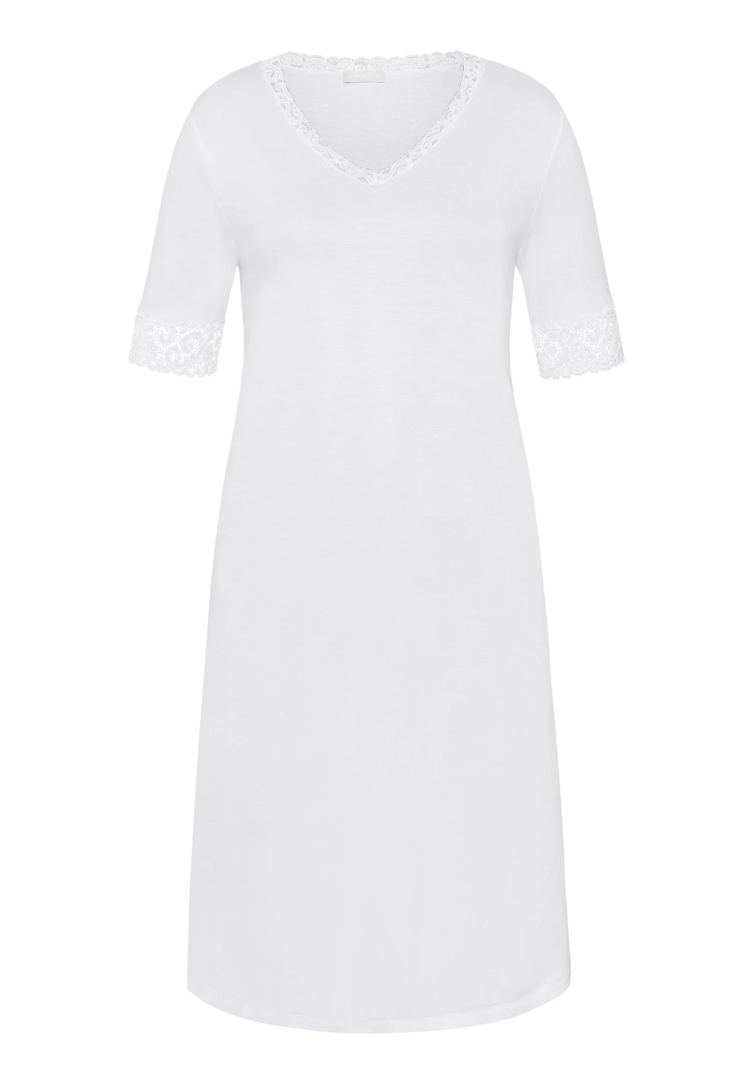 Moments Lace Trim Cotton Nightgown - 1