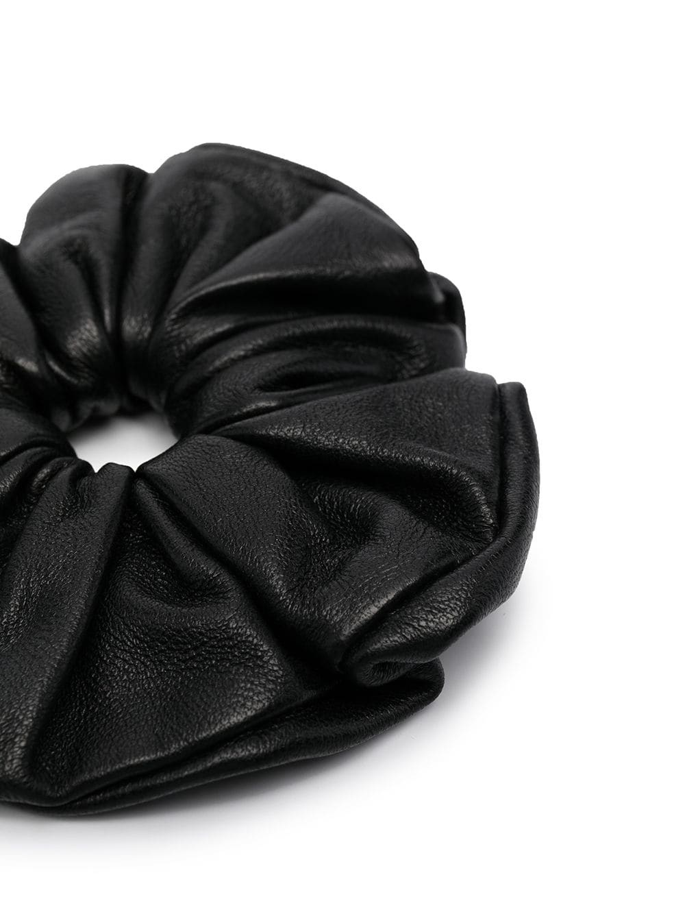 elasticated leather scrunchie - 2