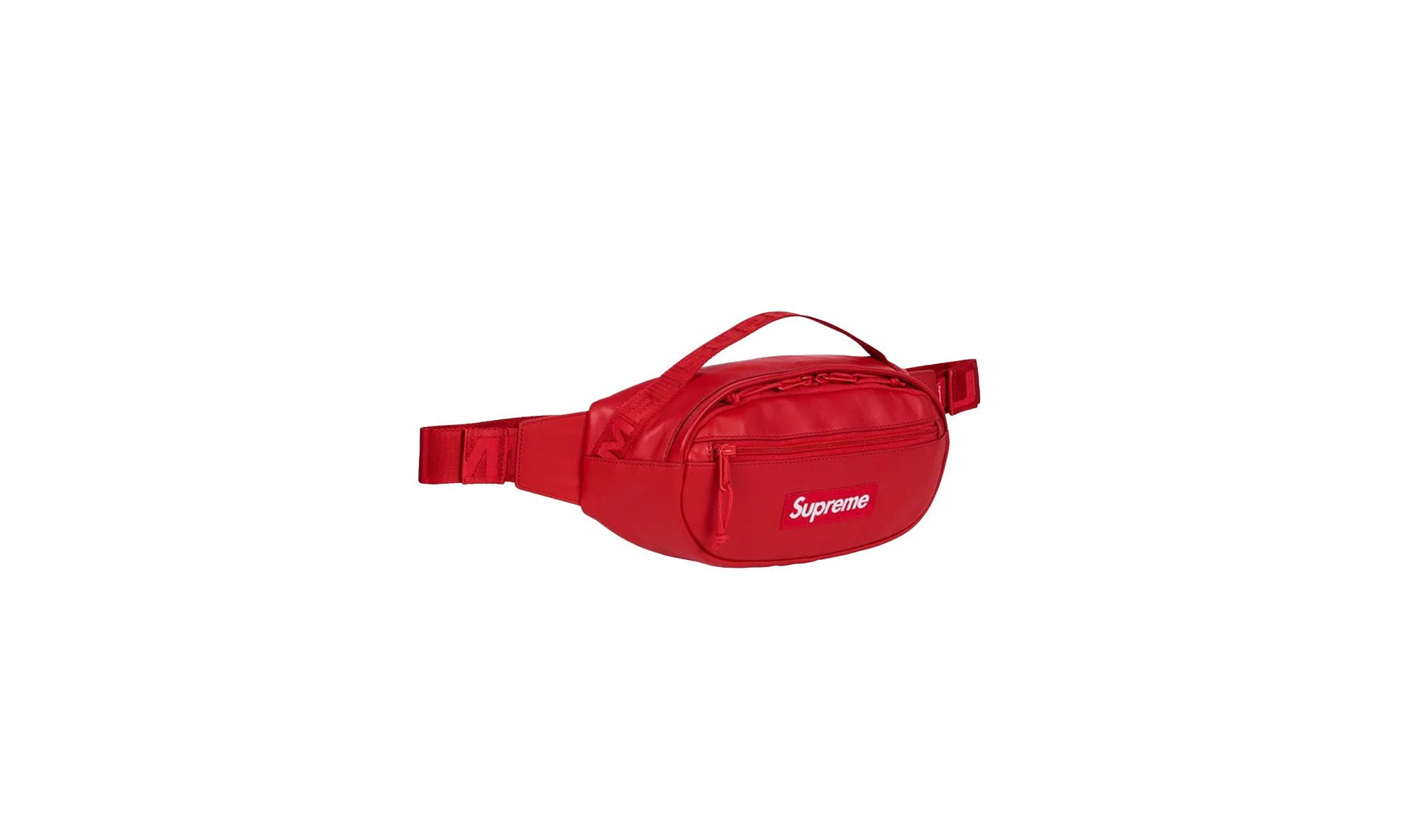 Leather Waist Bag "FW 23 - Red" - 2